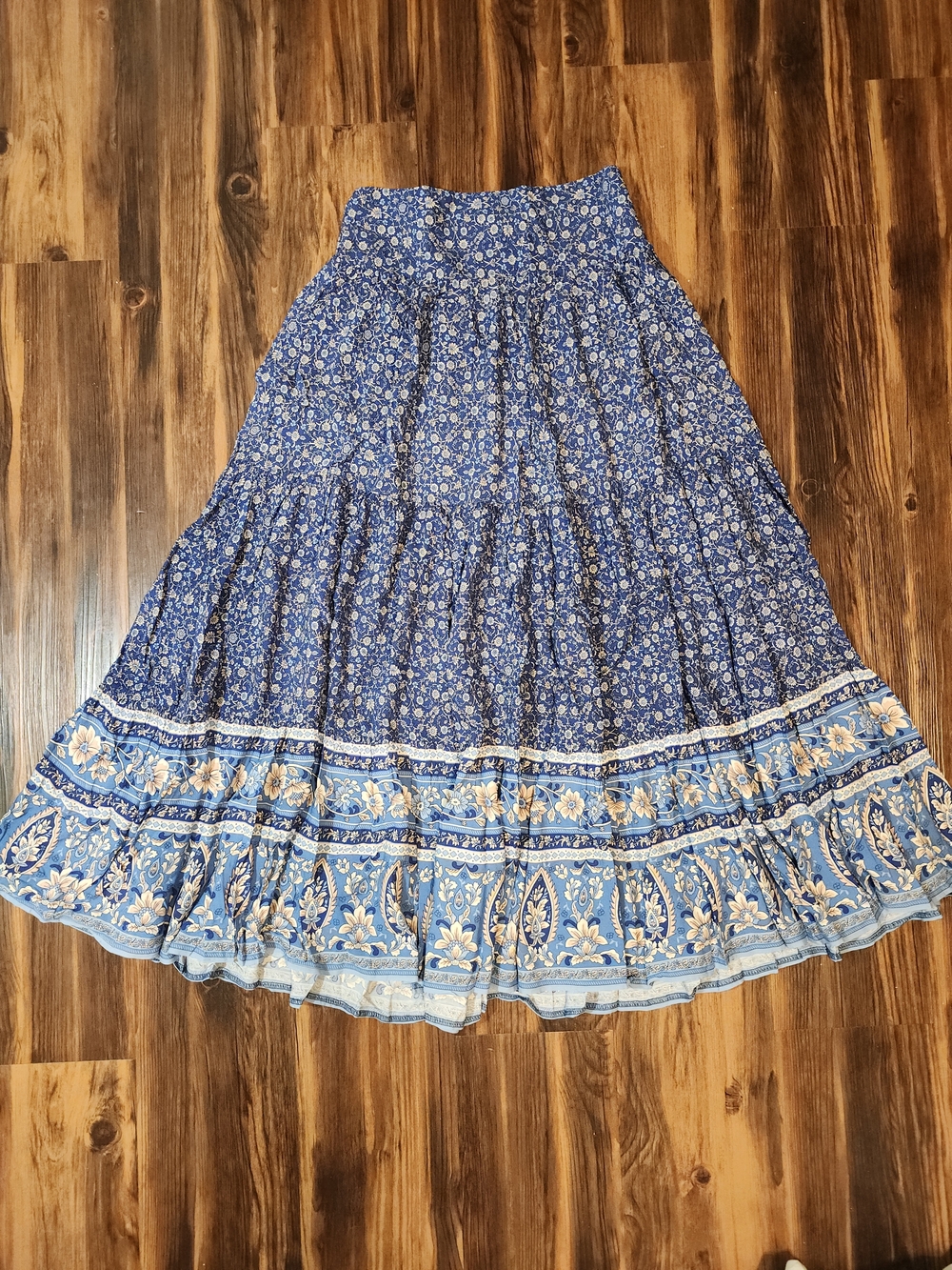NATURAL LIFE Boho Tiered Maxi Skirt